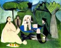 Le dejenuer sur l’herbe Manet 1 1960 Cubisme